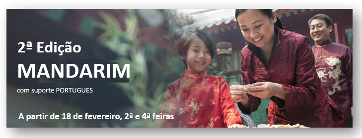 2ª Edição do Curso de “Introdução ao Mandarim”